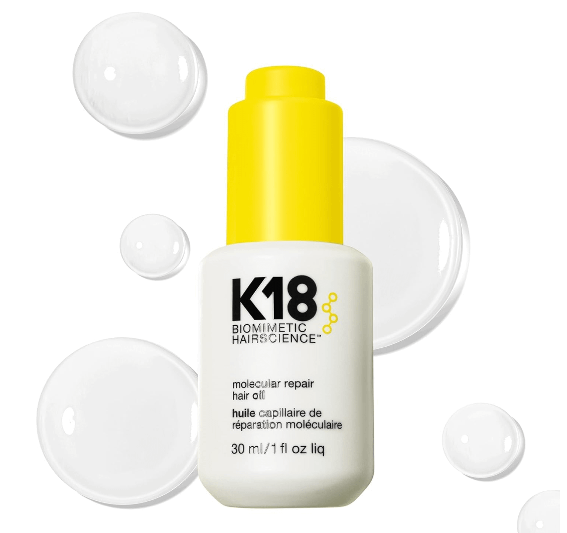 K18 Molecular Repair Hair Oil, Weightless Oil for Stronger, Healthier Hair, Suitable For All Hair Types